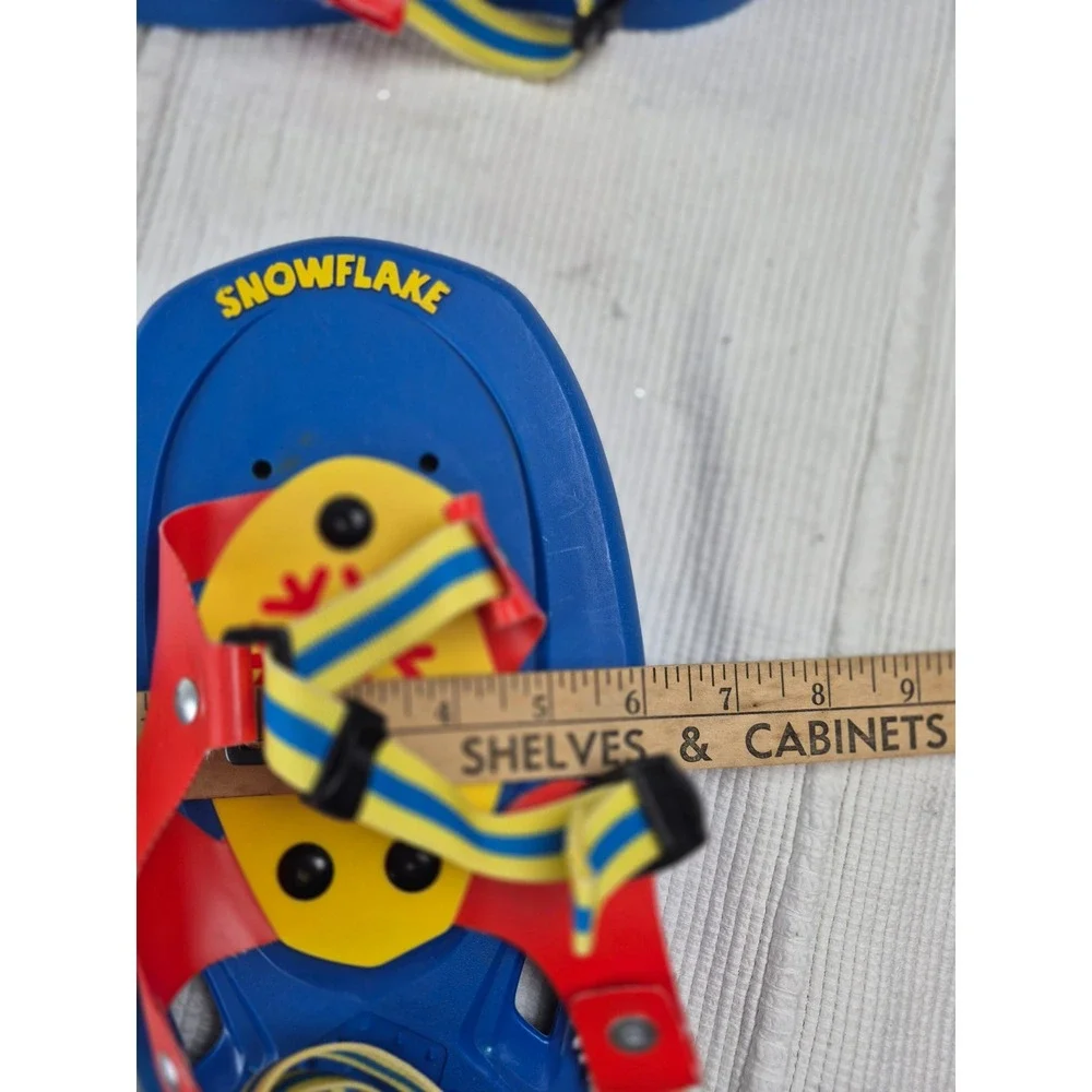 Tubbs Snowflake Kids Snowshoes Blue Red Yellow Adjustable Straps‎ 13.5 Inch